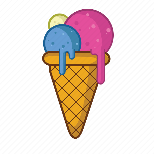 Cone, cream, dessert, food, ice, restaurant, sweet icon - Download on Iconfinder