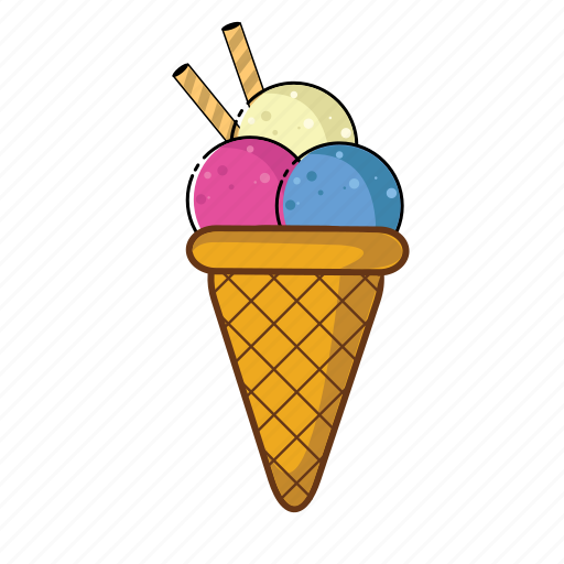 Cone, cream, delicious, dessert, food, ice, sweet icon - Download on Iconfinder