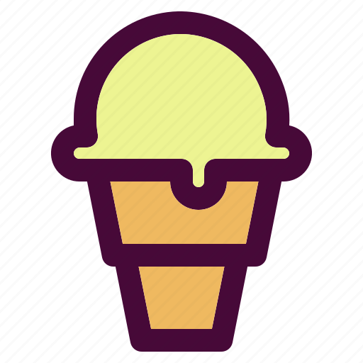Dessert, ice cream, sweet, ice cream cone, food icon - Download on Iconfinder