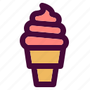dessert, ice cream, sweet, ice cream cone