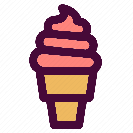 Dessert, ice cream, sweet, ice cream cone icon - Download on Iconfinder