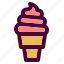 dessert, ice cream, sweet, ice cream cone 