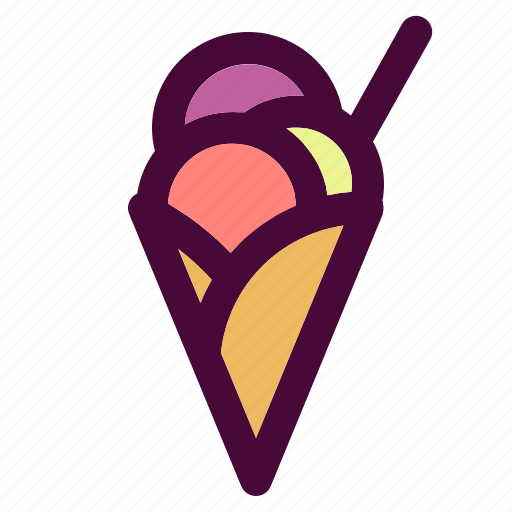 Dessert, ice cream, sweet, crepes, food icon - Download on Iconfinder