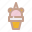 unicorn, ice cream, dessert, sweets 
