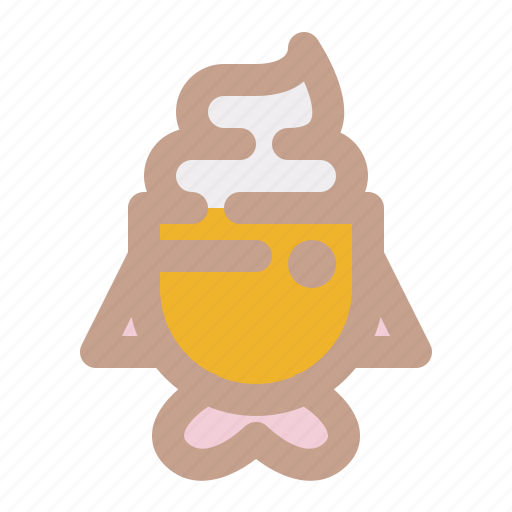 Taiyaki, waffle, ice cream, japan icon - Download on Iconfinder