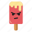 angry, cream, emoticon, ice, icecream 