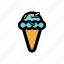cone, cream, funfetti, ice 
