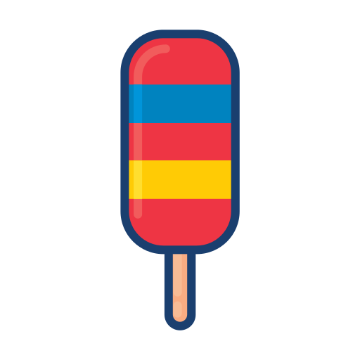 Colorful, dessert food, ice cream, popsicle icon - Free download