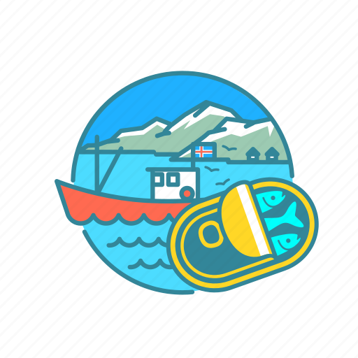 Fish, fishing, holiday, iceland, ocean, snow, trip icon - Download on Iconfinder