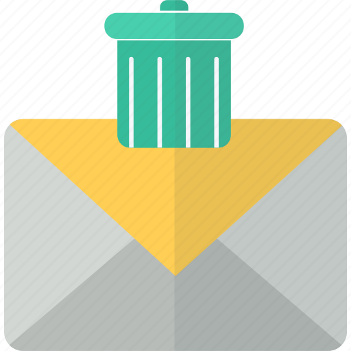 Mail, packet, trash, bin, delete, envelope, recycle icon - Download on Iconfinder