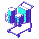 cart, full, shopping, check out, buy