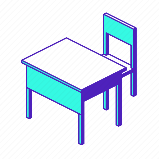 Desk, chair, classroom, class, school icon - Download on Iconfinder