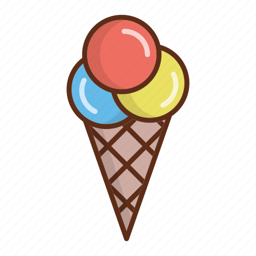 Cone, cone ice cream, dessert, ice cream, refreshments, sweets icon - Download on Iconfinder