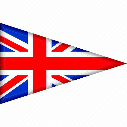Country, flag, great britain, national, pennant, triangle icon - Download on Iconfinder