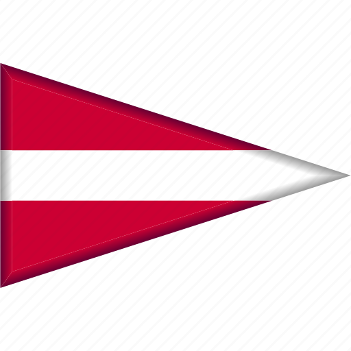 Country, flag, latvia, national, pennant, triangle icon - Download on Iconfinder