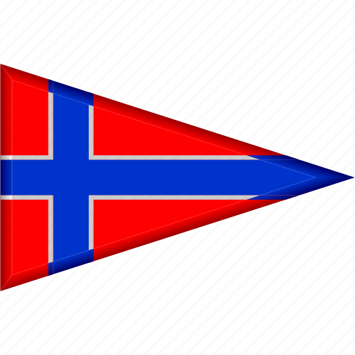 Country, flag, national, norway, pennant, triangle icon - Download on Iconfinder