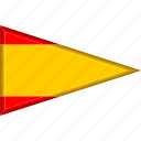 country, flag, national, pennant, spain, triangle
