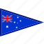 australia, country, flag, national, pennant, triangle 