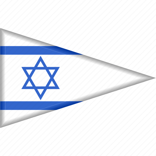 Country, flag, israel, national, pennant, triangle icon - Download on Iconfinder