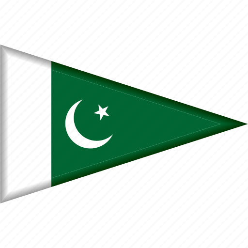 Country, flag, national, pakistan, pennant, triangle icon - Download on Iconfinder