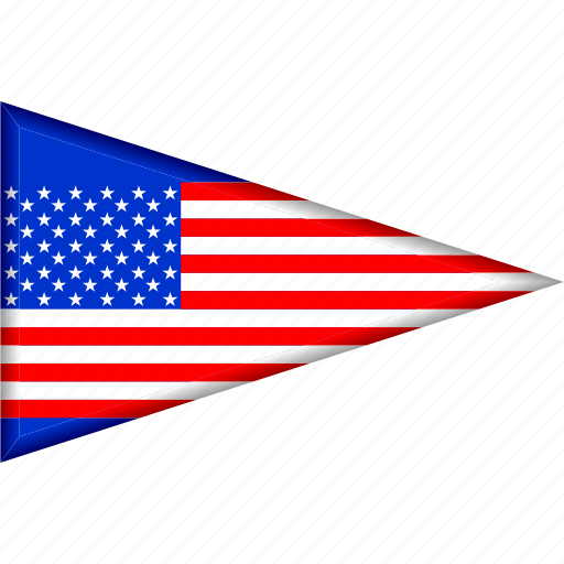 Country, flag, national, pennant, triangle, us, usa icon - Download on Iconfinder