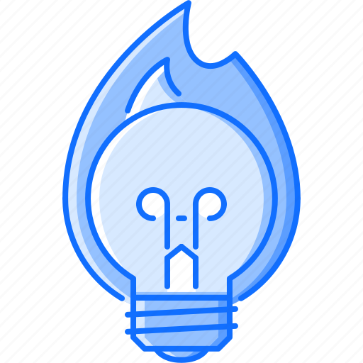Bonfire, bulb, creative, fire, hot, idea, light icon - Download on Iconfinder