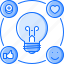 bulb, idea, like, network, smm, social, success 
