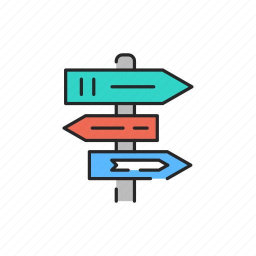 Directional, arrow, road, choice icon - Download on Iconfinder