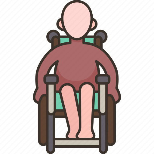 Paralysis, muscle, weakness, patient, wheelchair icon - Download on Iconfinder
