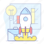 launch, business, rocket, spaceship, stratup 