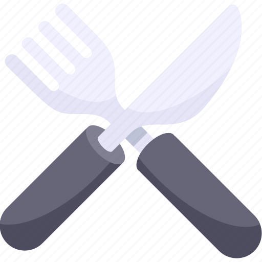 Breakfast, food, fork, illustrative, knife, palpable, silverware icon - Download on Iconfinder