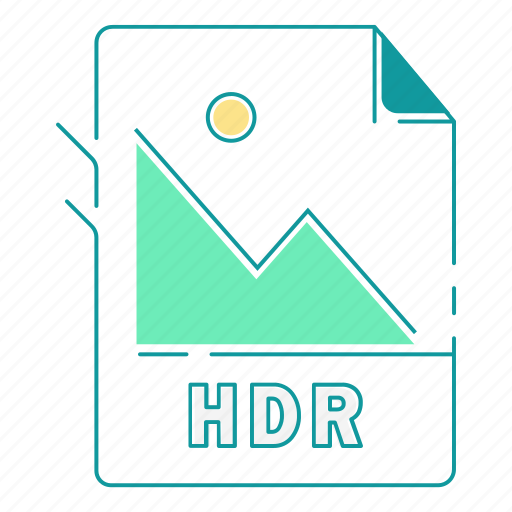 Extension, file type, format, hdr, image, type icon - Download on Iconfinder