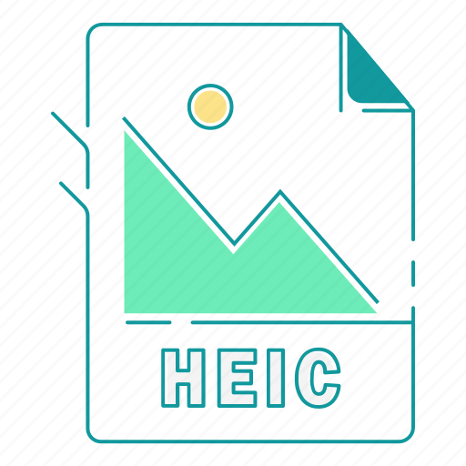 Extension, file type, format, heic, image, type icon - Download on Iconfinder