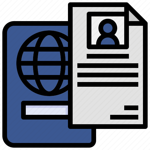 Document, file, files, folders, identification, identity, passport icon - Download on Iconfinder