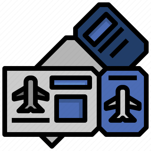 Boarding, flight, one, pass, ticket, travel, way icon - Download on Iconfinder