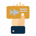 airplane, coupon, flight, pass, ticket, travelling