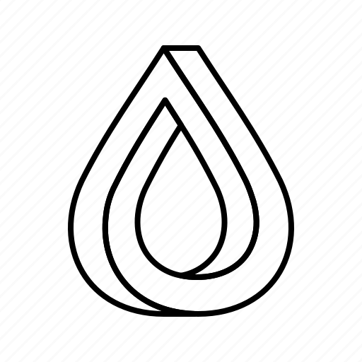 Drop, escher, impossible object, impossible shape, optical illusion, penrose, tear icon - Download on Iconfinder