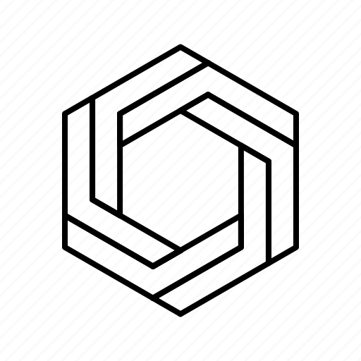 Cube, escher, hexagon, impossible object, impossible shape, optical illusion, penrose icon - Download on Iconfinder