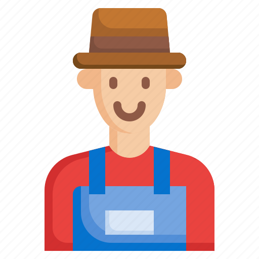 Farmer, farm, occupation, professions, jobs, gardener icon - Download on Iconfinder