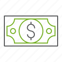 currency, dollar, finance, investment, money, pay, sign 