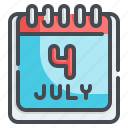 calendar, independent, day, celebration, schedule