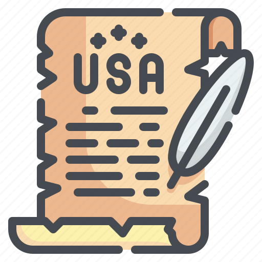 Declaration, independence, usa, quill, history icon - Download on Iconfinder