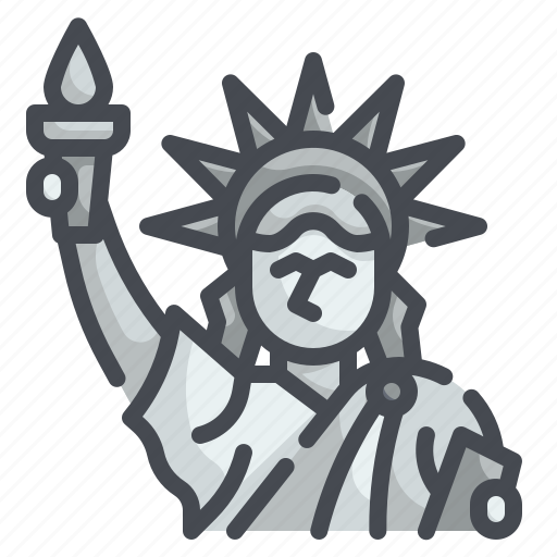 Liberty, landmark, architecture, statue, monument icon - Download on Iconfinder