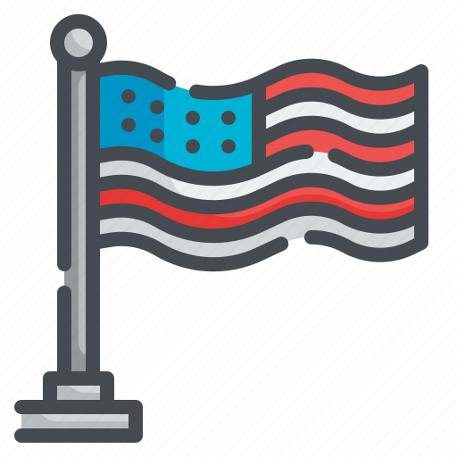 Usa, flag, country, america, nation icon - Download on Iconfinder