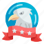 eagle, banner, bird, emblem, usa 