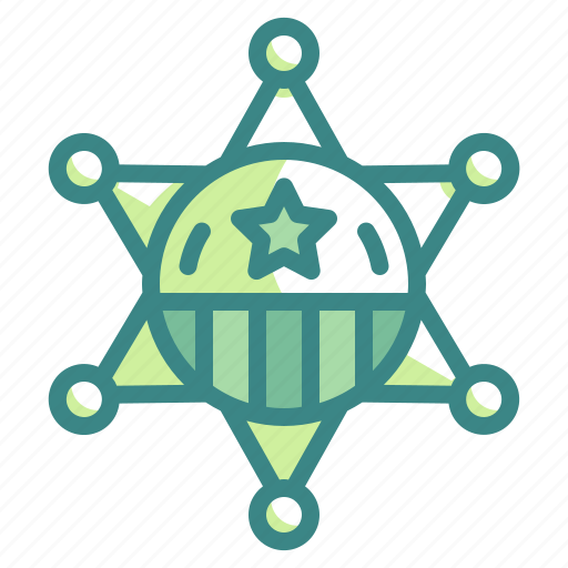 Badge, sheriff, emblem, officer, star icon - Download on Iconfinder