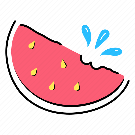 Watermelon slice, watermelon, fruit, healthy food, healthy diet sticker - Download on Iconfinder