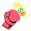 punching glove, boxing glove, mitt, fighting glove, gauntlet
