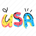 usa, letters, alphabets, usa independence, typography 