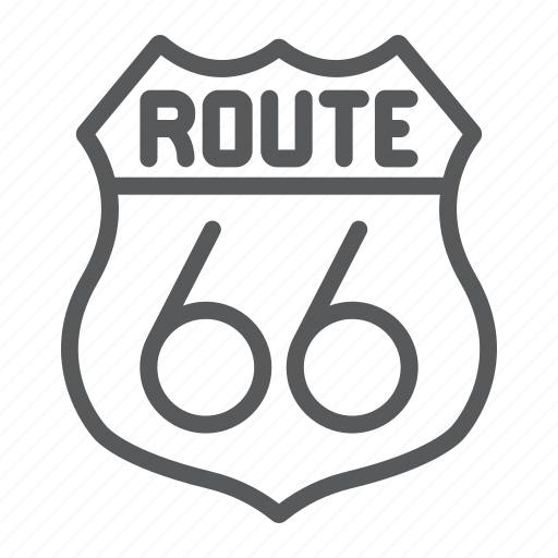 America, road, route, sign, six, sixty, state icon - Download on Iconfinder